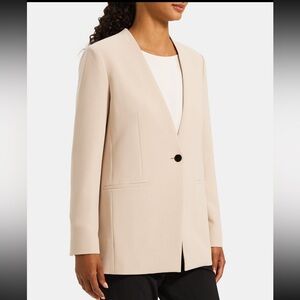 Theory Mod Blazer – Modern Crepe – Cream/Ivory – Size 6